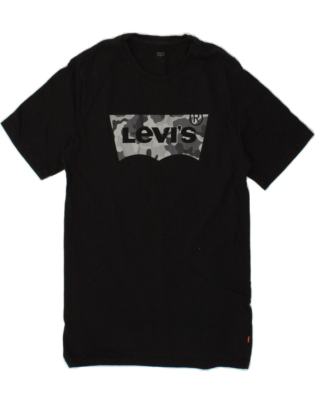 LEVI'S Mens Graphic T-Shirt Top Small Black Cotton Vintage Levi's and Second-Hand Levi's from Messina Hembry 