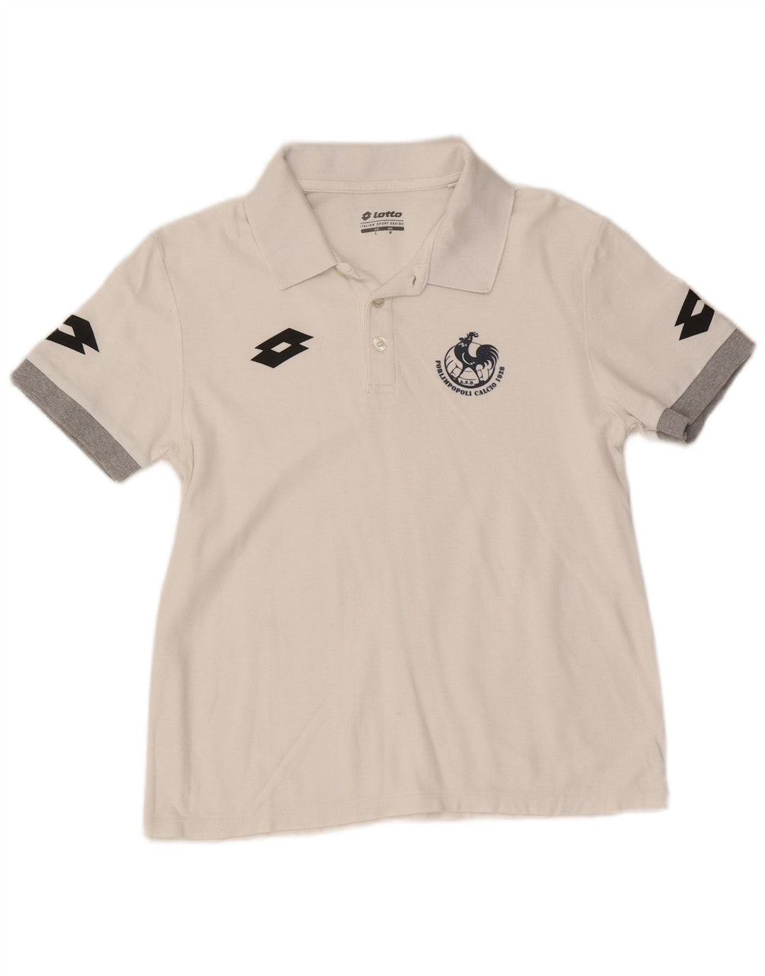 Lotto Polo Graphique Homme Blanc Moyen