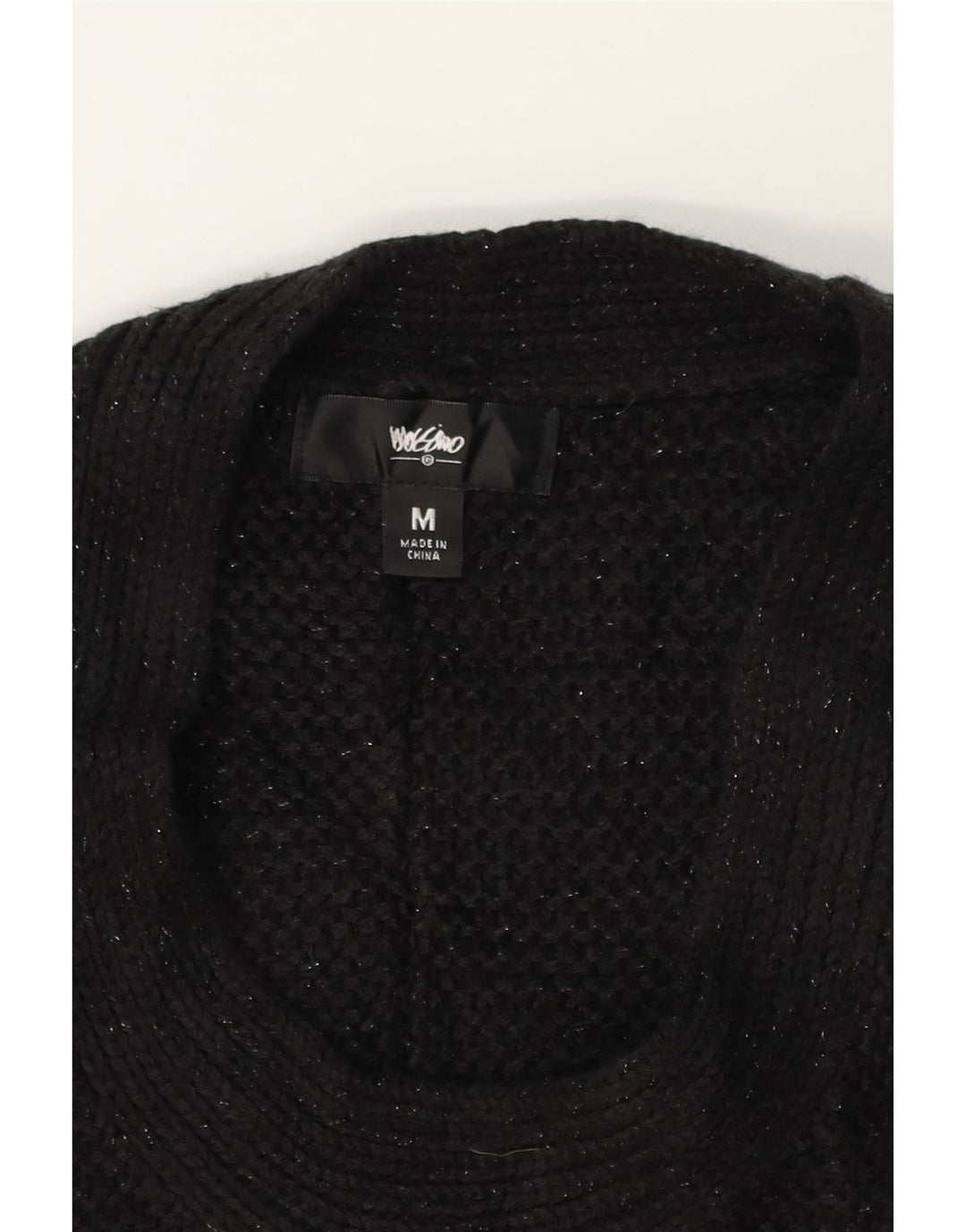 MOSSIMO Womens Oversized Boat Neck Jumper Sweater UK 14 Medium Black Vintage Mossimo and Second-Hand Mossimo from Messina Hembry 
