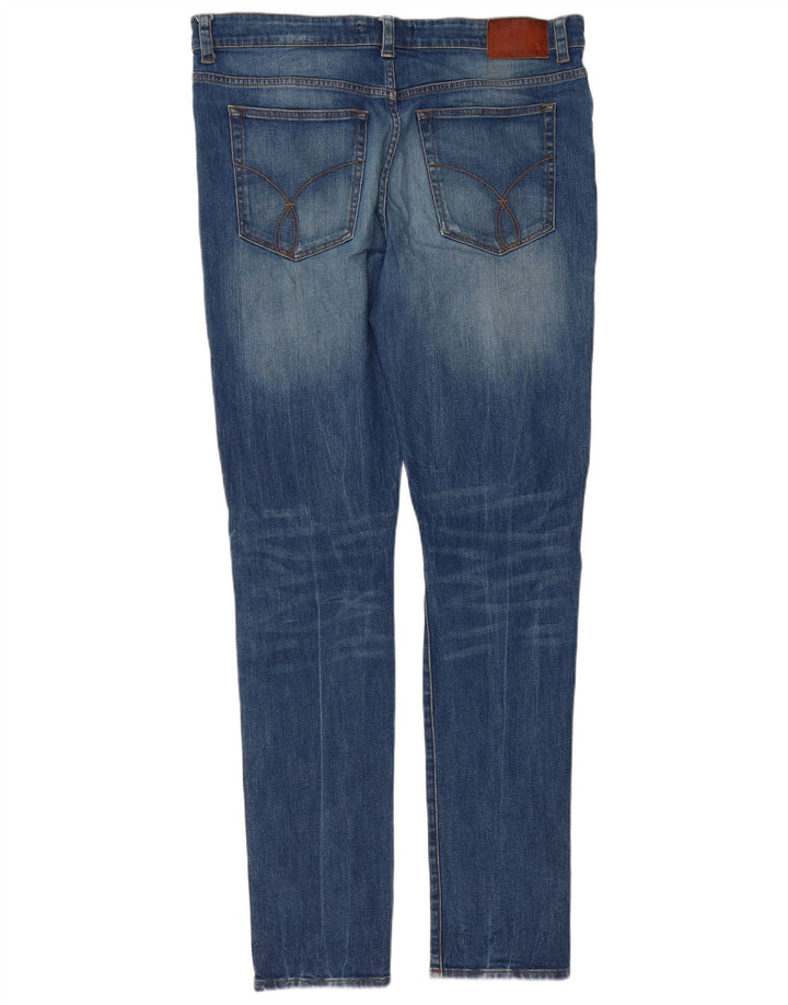 Calvin Klein Jean Slim Homme W38 L34 Bleu Coton