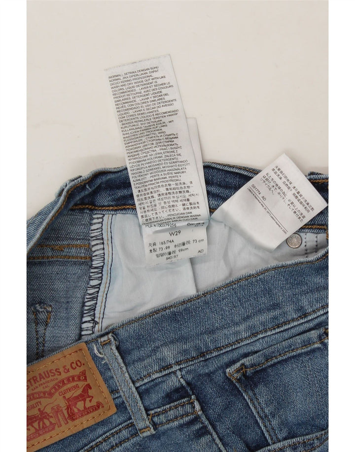 LEVI'S Womens High Rise Straight Jeans  W29 L24 Blue Cotton Vintage Levi's and Second-Hand Levi's from Messina Hembry 