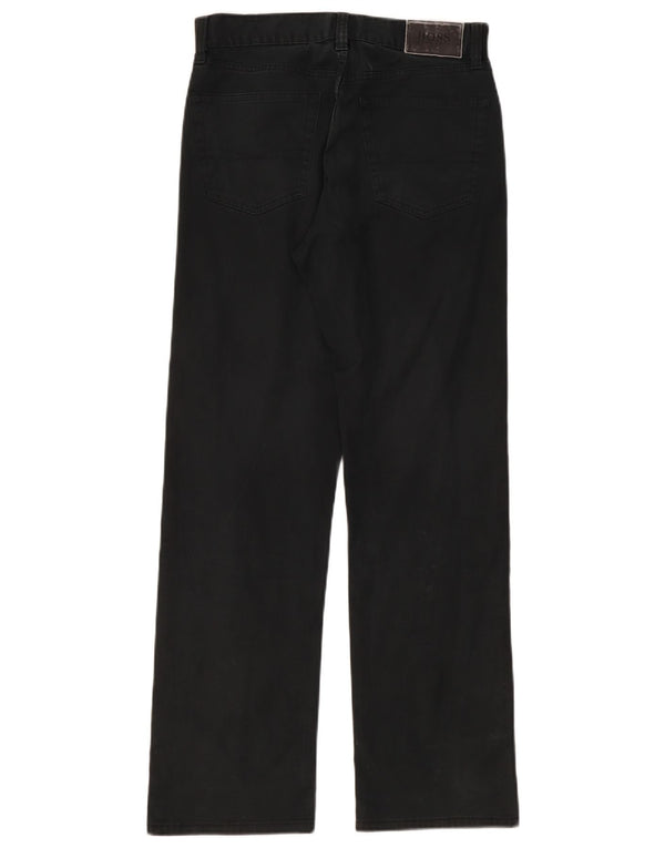 Hugo Boss Pantalon décontracté droit W32 L32 Noir Coton