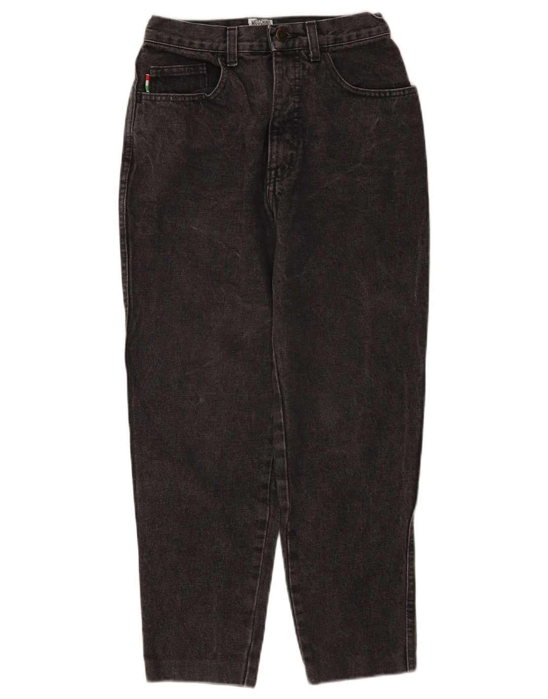 Moschino Jean court W28 L25 en coton noir pour femme