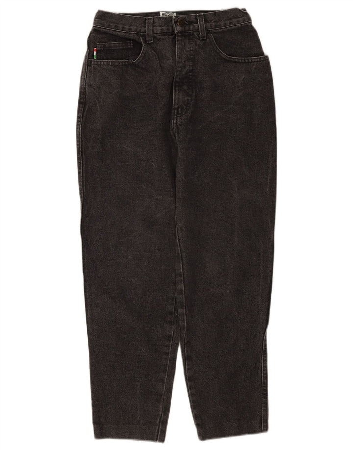 Moschino Jean court W28 L25 en coton noir pour femme