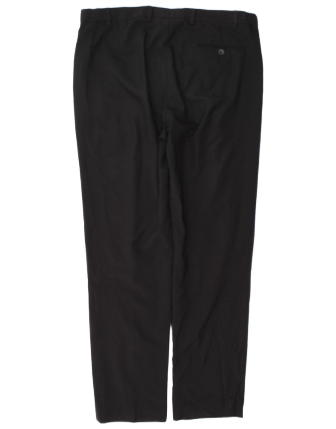 Marks & Spencer Pantalon de costume droit pour homme W38 L33 Noir Polyester
