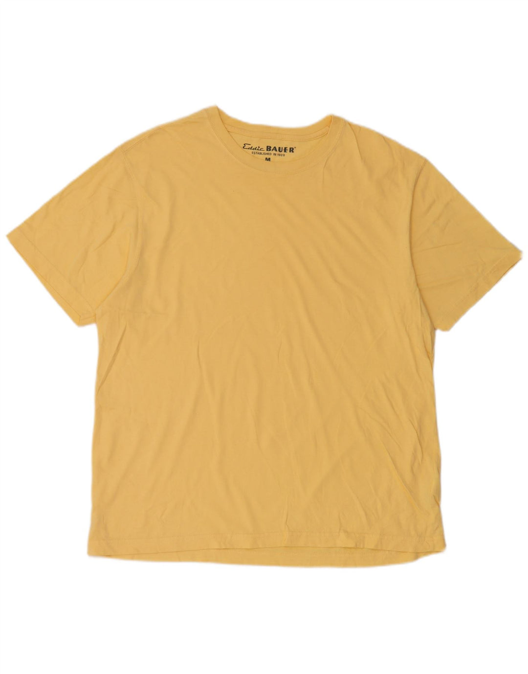 Eddie Bauer T-Shirt Homme Haut Jaune Moyen Coton