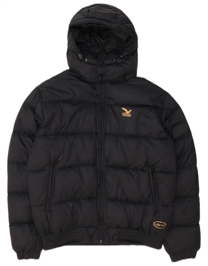 SALEWA Veste matelassée à capuche pour hommes EU 50 Large Noir Polyamide