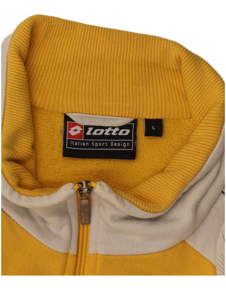 LOTTO Veste de survêtement pour femme UK 16 Large Jaune Colorblock