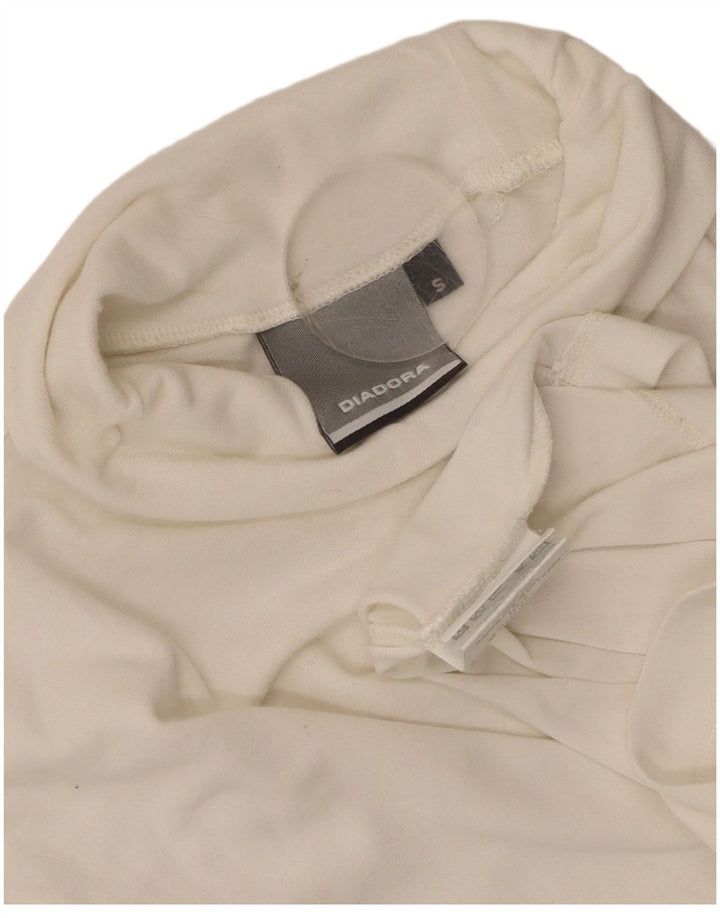 Diadora Haut à manches longues en coton blanc pour homme