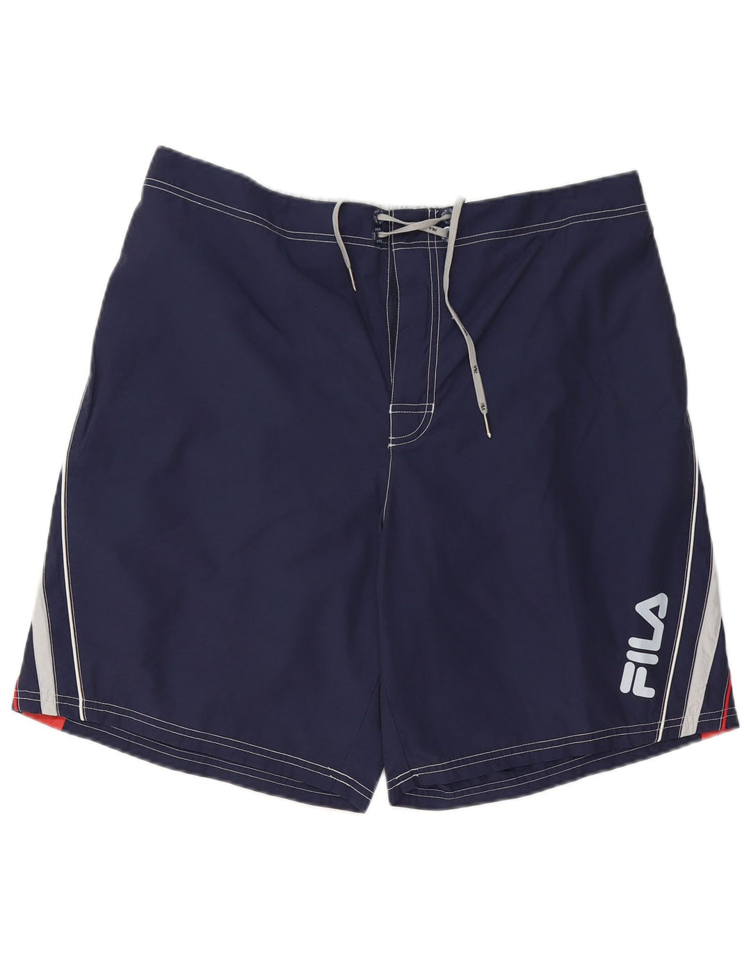 Fila Short de bain graphique pour homme 2XL en polyester color block bleu marine
