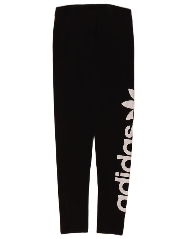 Adidas Leggings graphiques pour femmes UK 10 petit coton noir