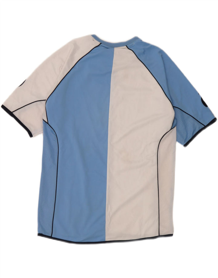 Asics T-Shirt Graphique Homme Bleu Moyen Polyester Colorblock