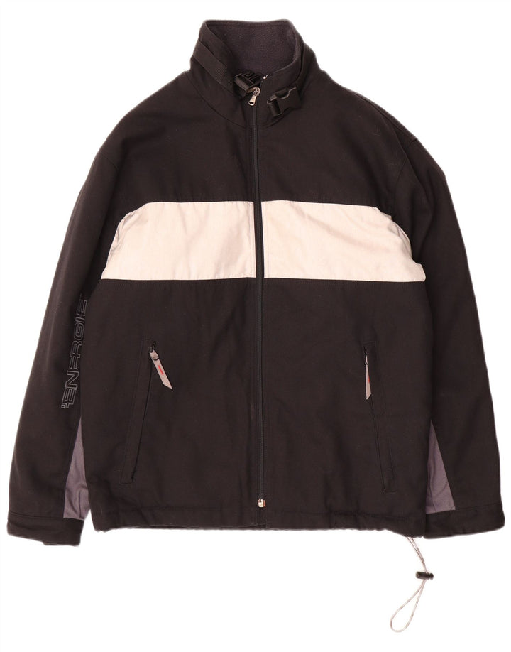 Energie Veste coupe-vent pour homme UK 36 Petit Noir Colorblock Polyester