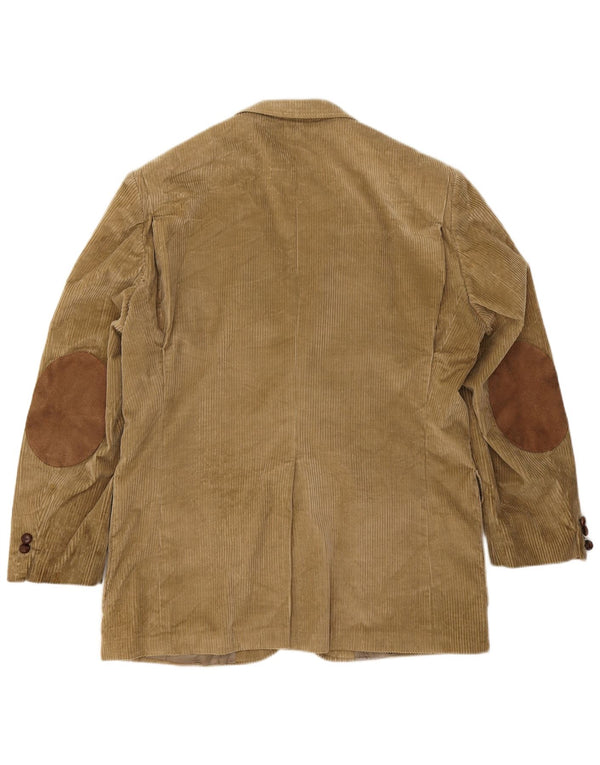 Orvis Veste blazer en velours côtelé à 3 boutons pour homme UK 42 XL Beige