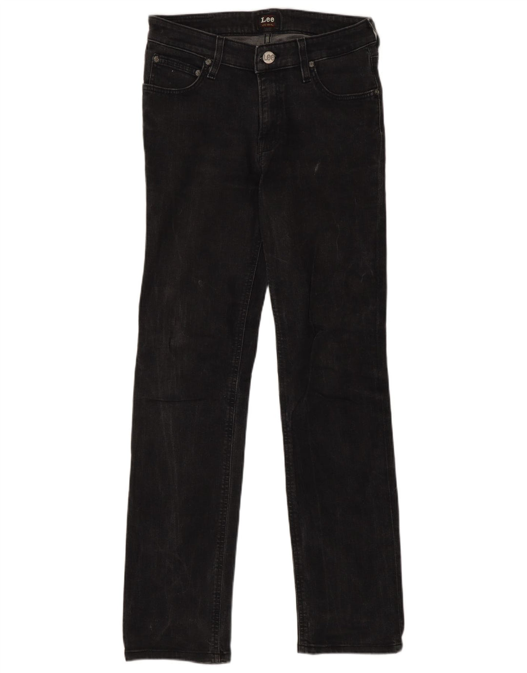 Lee Jean Droit Marion Femme W28 L33 Gris Coton