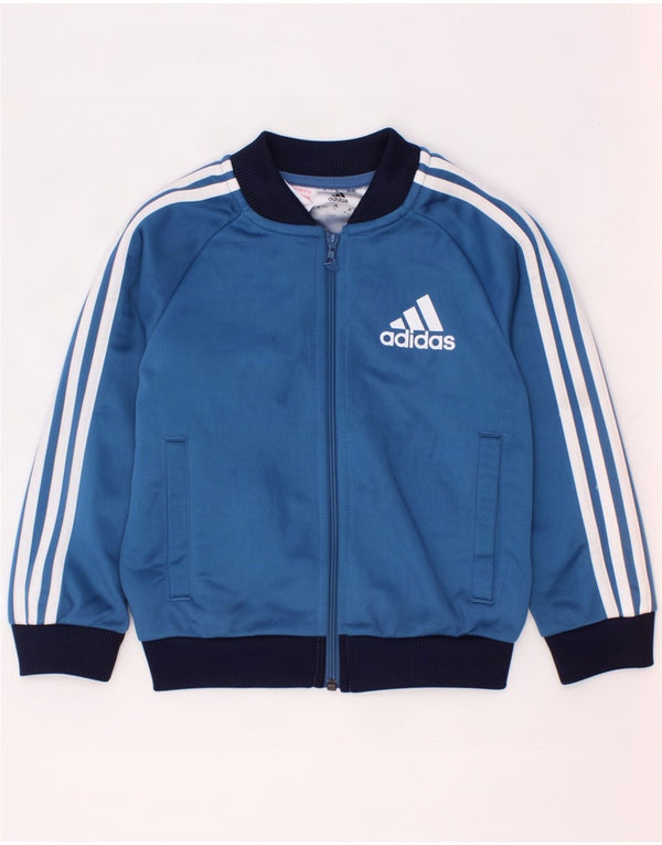 Adidas Veste de survêtement graphique pour bébé garçon 18-24 mois Bleu Colorblock