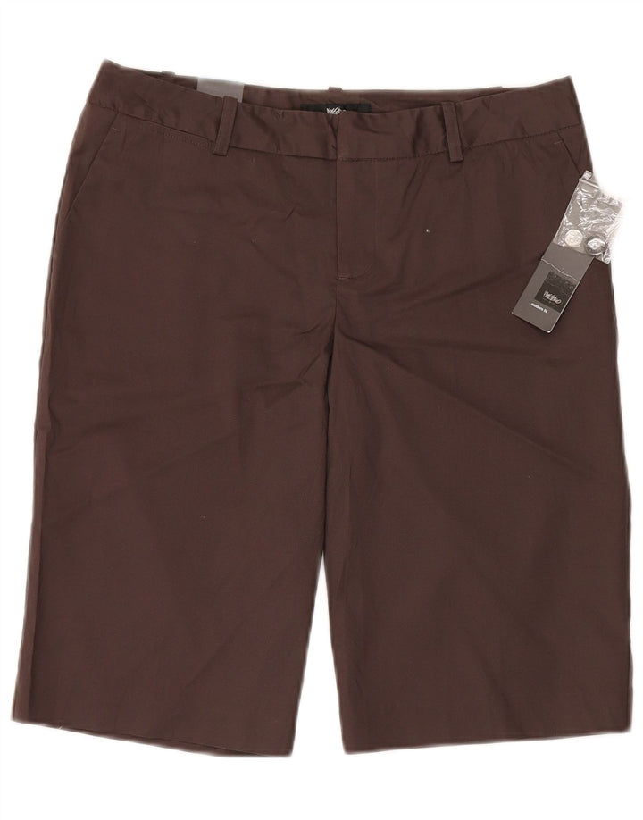 Mossimo Bermuda Stretch Femme W32 Grand Coton Marron