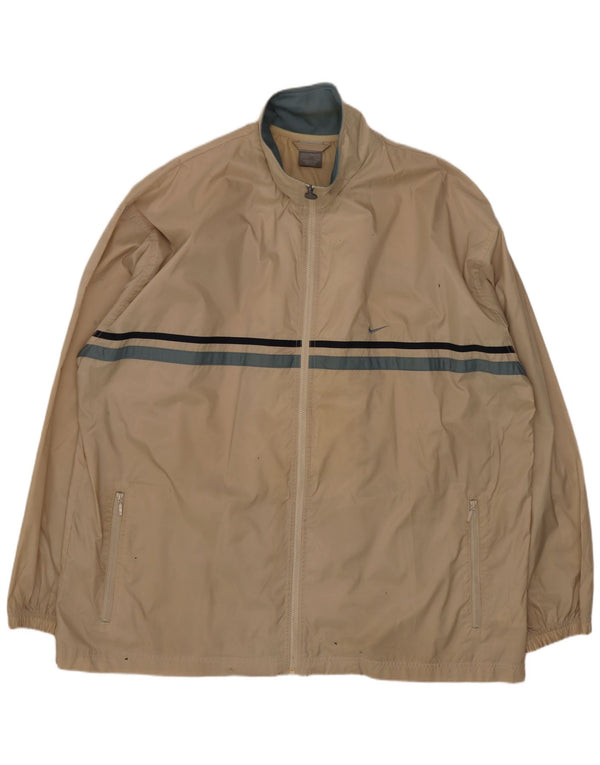 Nike Veste de survêtement pour homme en polyester rayé beige 2XL