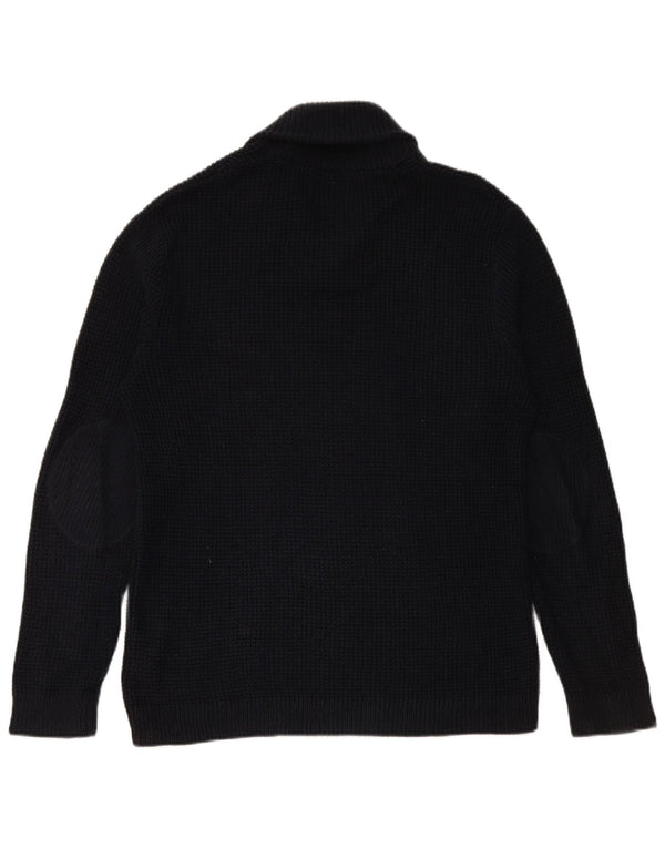 JACK & JONES Pull Col Châle Homme XL Bleu Marine Coton