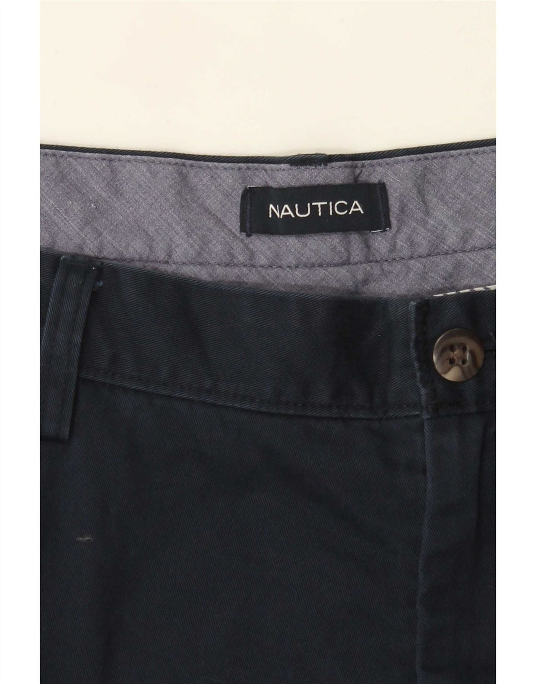 Nautica Pantalon Chino Regular Homme W40 L28 Bleu Marine