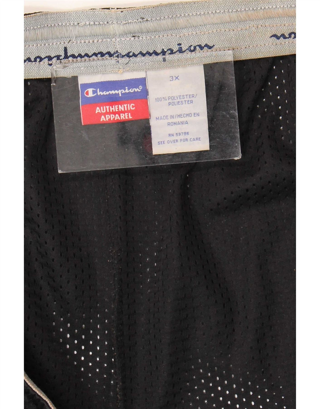 Champion Short de sport pour homme 3XL Noir Polyester