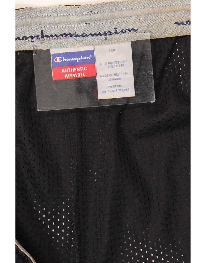 Champion Short de sport pour homme 3XL Noir Polyester