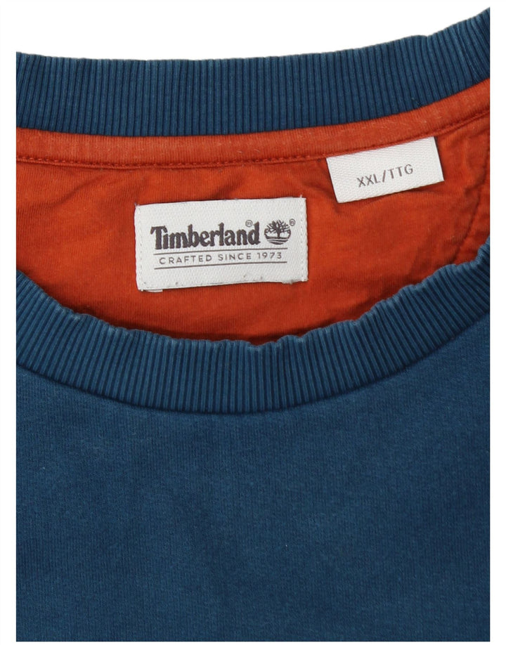 Timberland Sweat-shirt pour homme en coton bleu 2XL