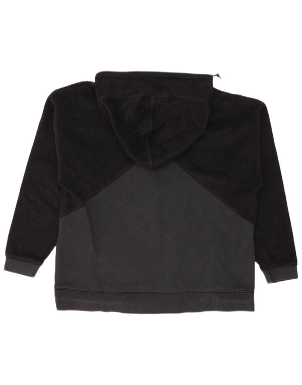 Puma Pull à capuche surdimensionné pour femme UK 10 Small Noir Colorblock