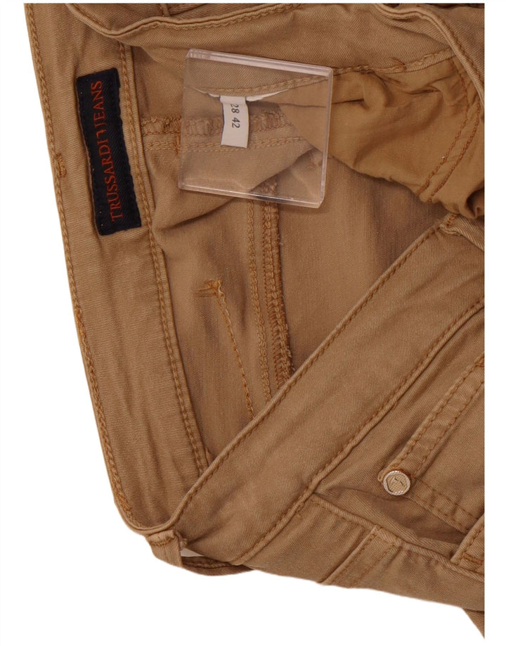 TRUSSARDI Pantalon décontracté slim IT 42 Medium W28 L25 Marron