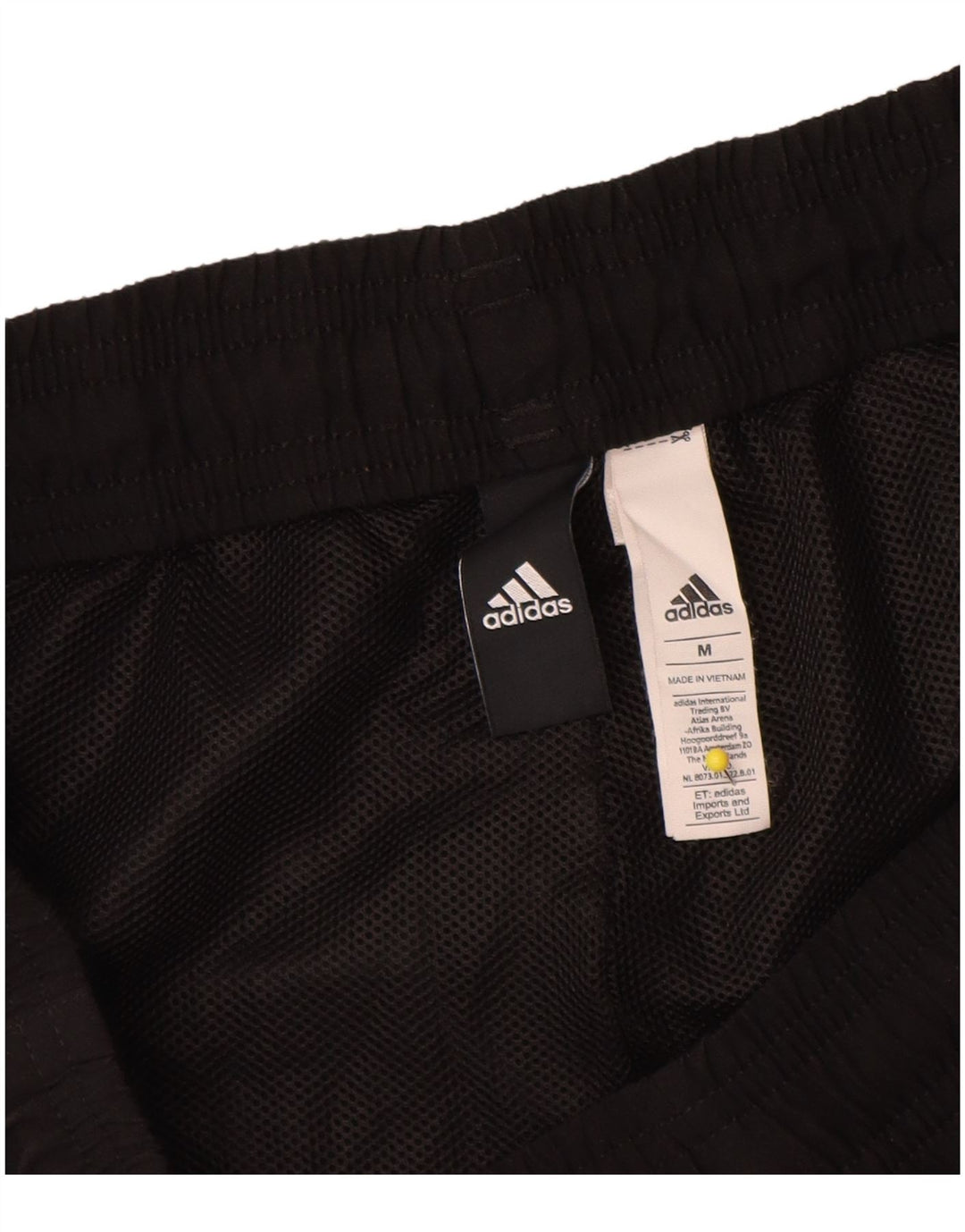 Adidas Short de sport graphique pour homme en polyester noir moyen