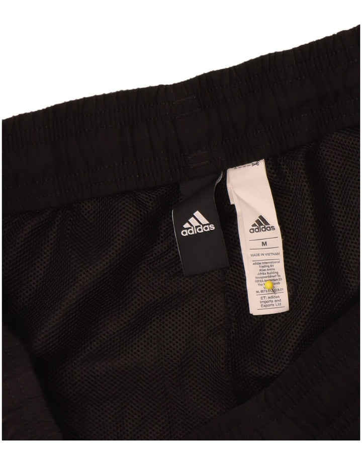 Adidas Short de sport graphique pour homme en polyester noir moyen