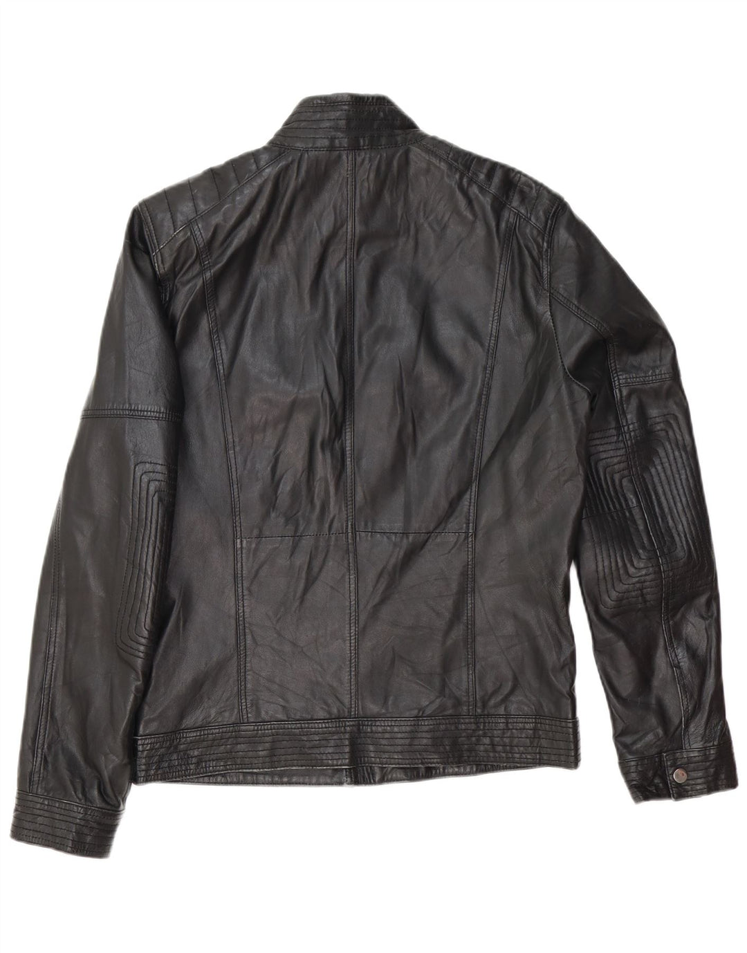 Conbipel Blouson Motard En Cuir Femme IT 46 Grand Cuir Noir
