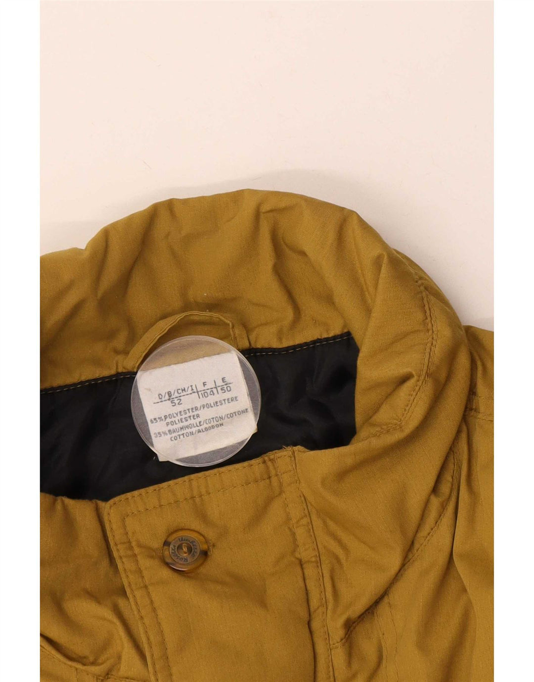 veste utilitaire vintage pour homme IT 52 XL Jaune Polyester