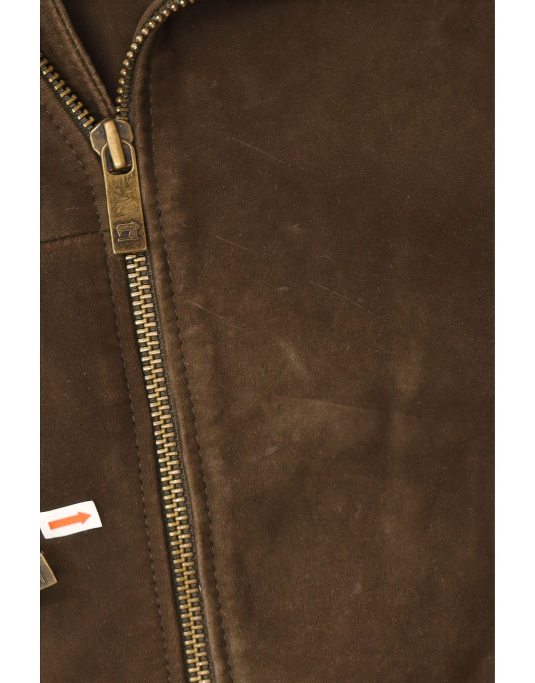 Scotch & Soda Veste en daim pour homme UK 40 Large Kaki Cuir