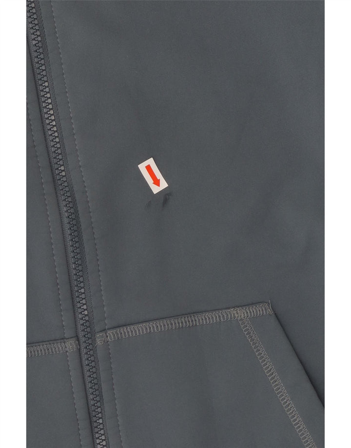 Nike Pull à capuche zippé pour femme UK 18 XL Gris Polyester