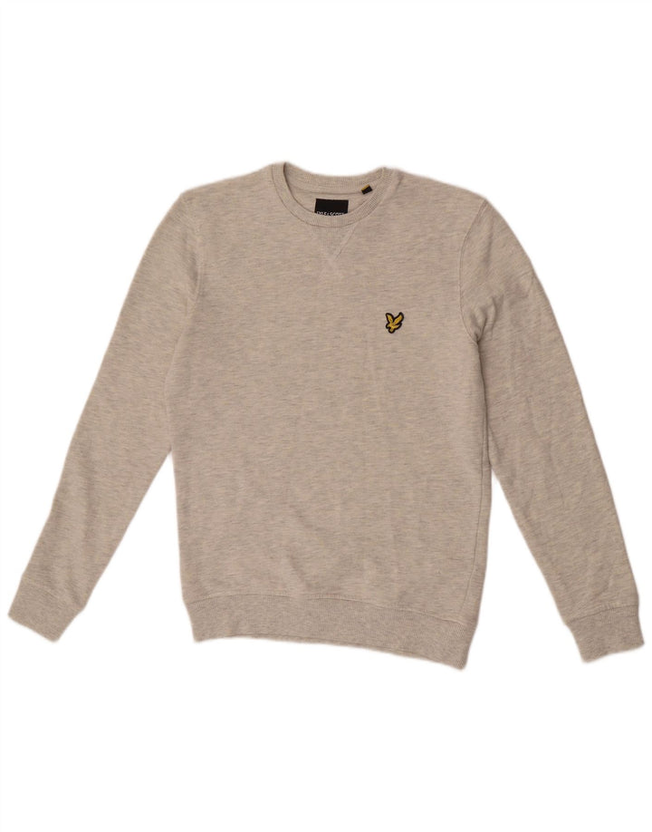 Lyle & Scott Sweatshirt Jumper XS Gris Moucheté Coton Homme