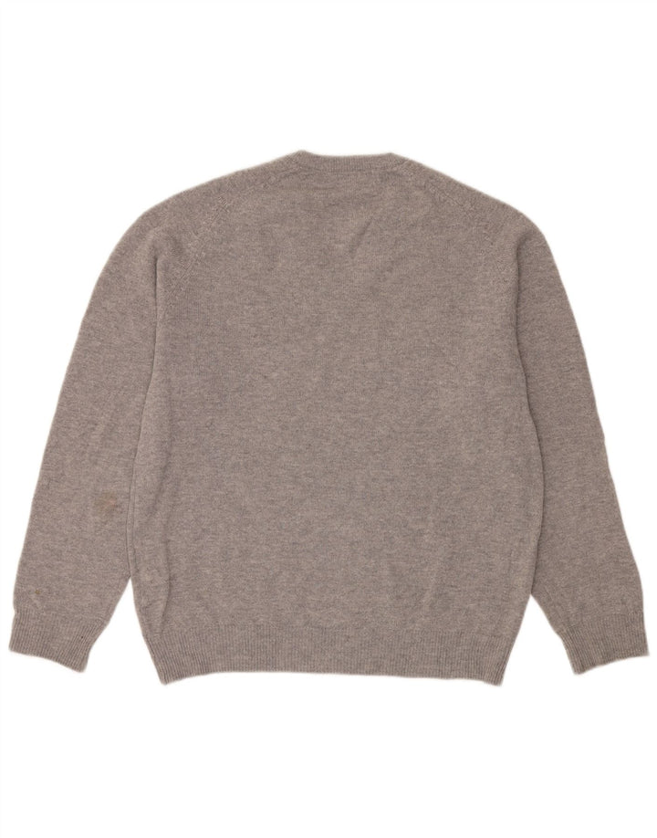 Marks & Spencer Pull Regular Fit Col V Homme Gris Moyen
