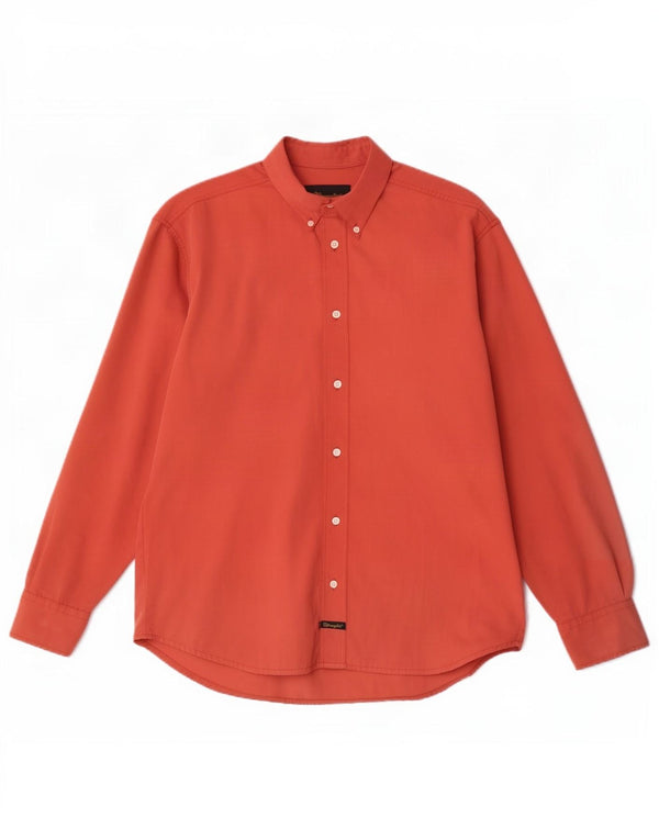Wrangler Chemise Western Homme Rouge Moyen Polyester