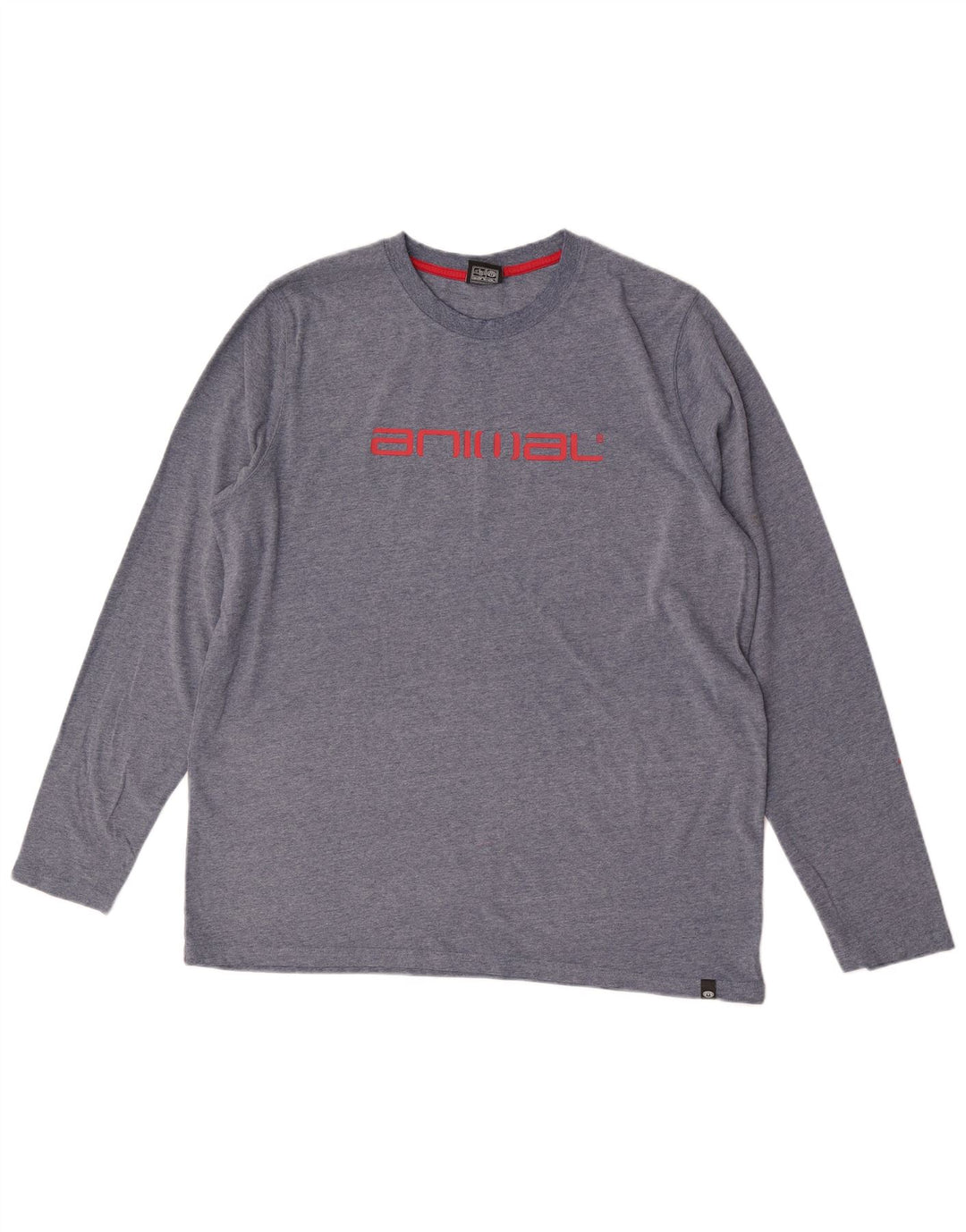 Animal Haut Graphique Homme Manches Longues XL Bleu Coton