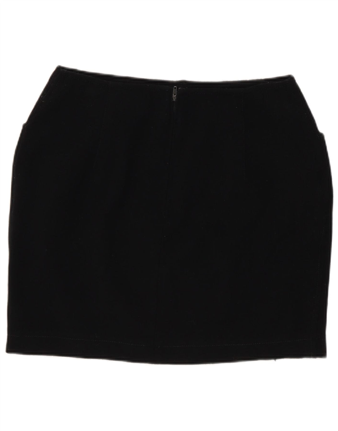 Marella Mini jupe femme UK 10 Small W26 laine noire