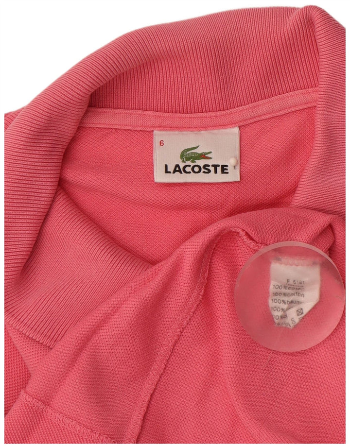 LACOSTE Polo Homme Taille 6 XL Rose Coton