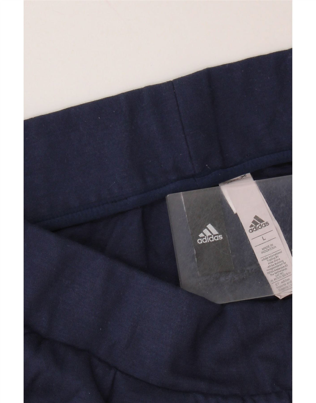 ADIDAS Pantalon de survêtement pour femme UK 16 Large Rayonne Bleu Marine