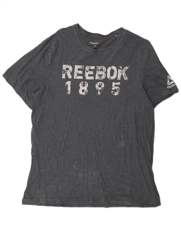Reebok T-Shirt Graphique Homme Grand Gris