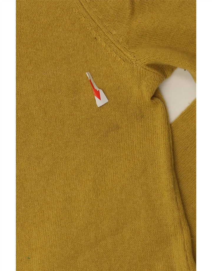 Hobbs Pull col roulé pour femme UK 10 Petite laine jaune