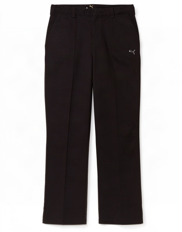 Puma Mens Straight Chino Trousers W32 L32 Black Colourblock Cotton