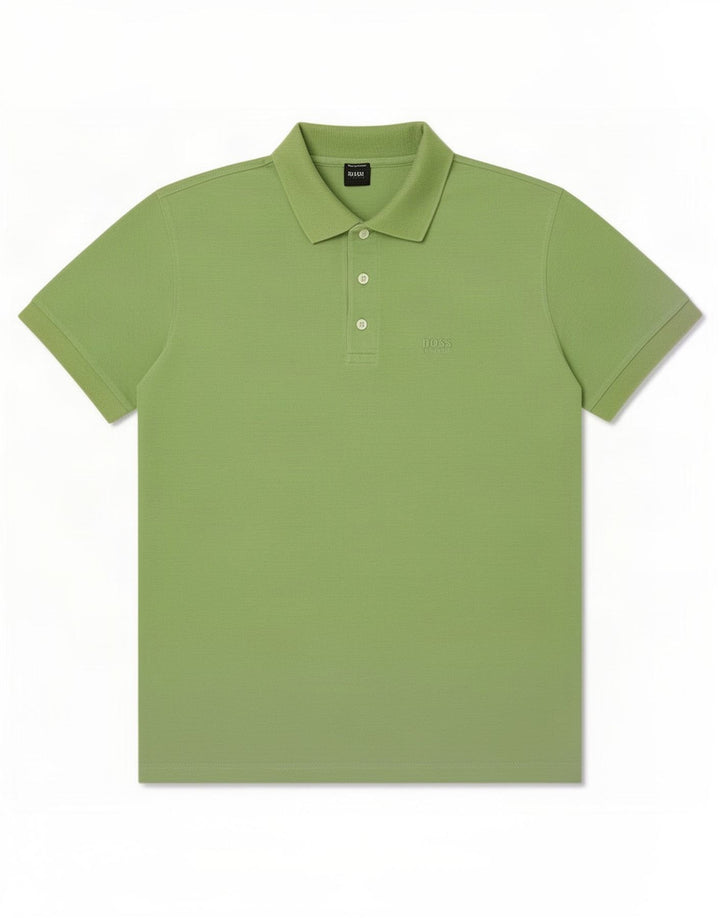 Hugo Boss Polo Homme Vert Moyen Coton