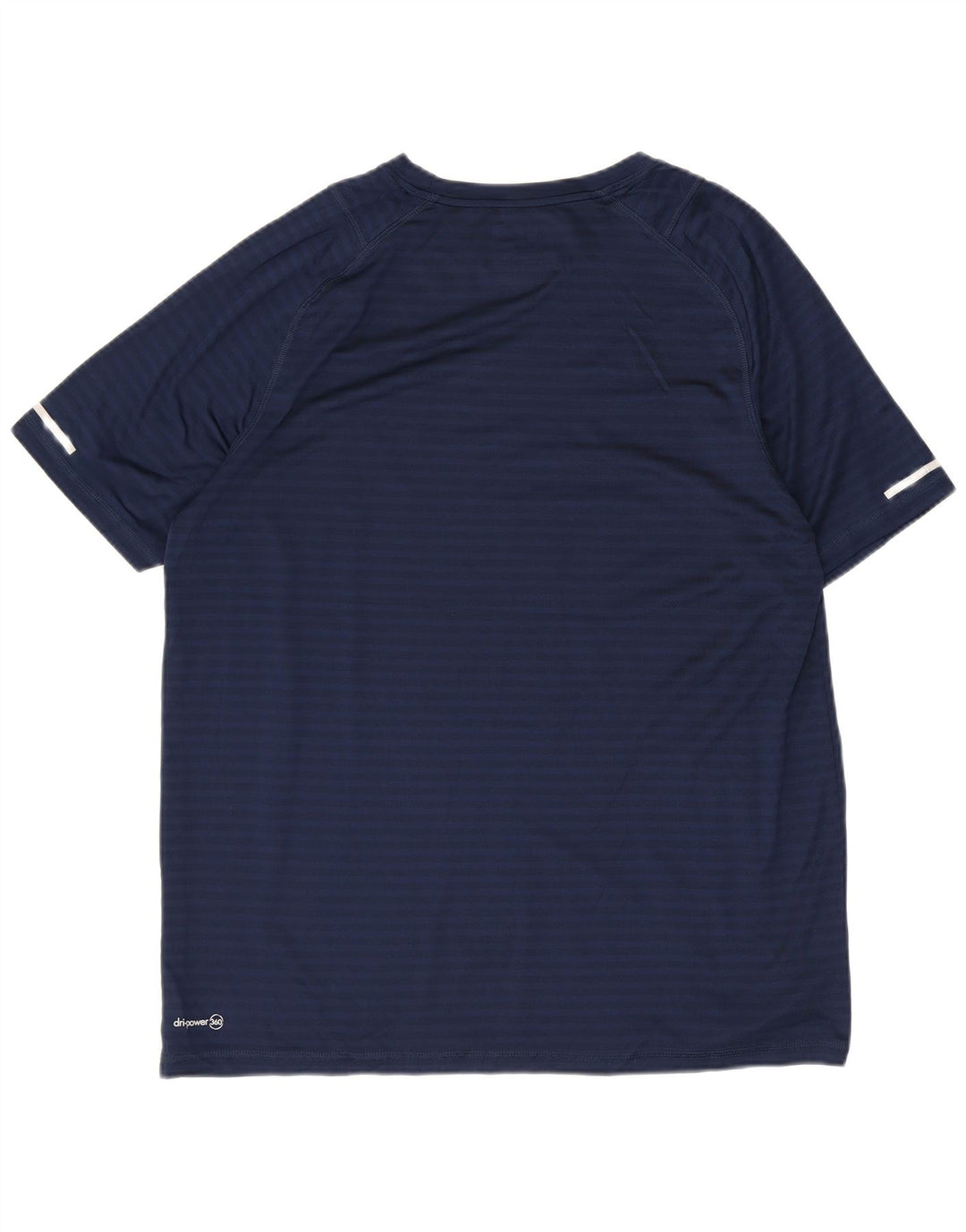 Russell Athletic T-shirt pour homme en polyester rayé bleu marine