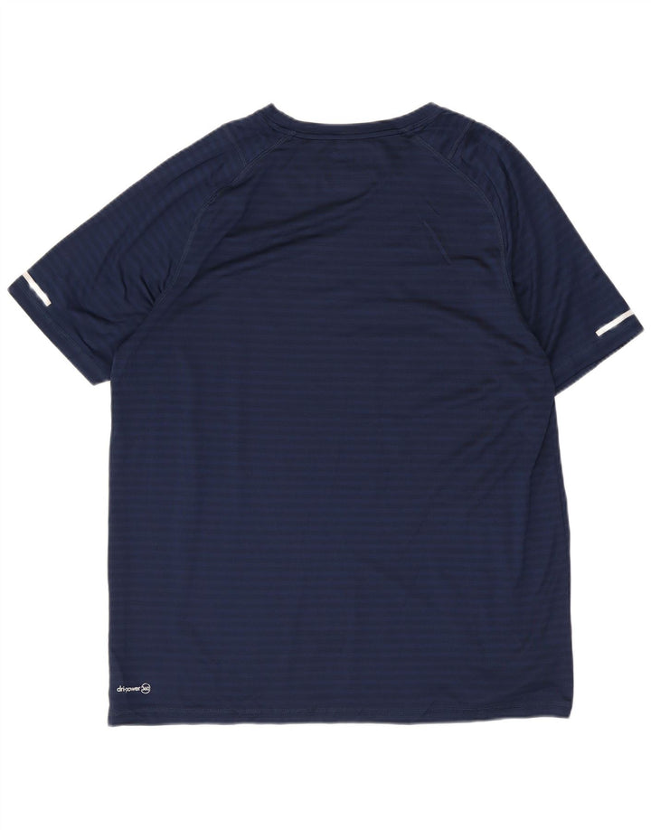 Russell Athletic T-shirt pour homme en polyester rayé bleu marine