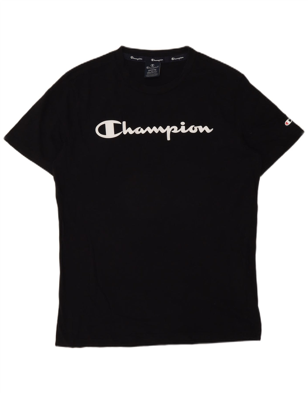 Champion T-Shirt Graphique Homme Noir Moyen Coton