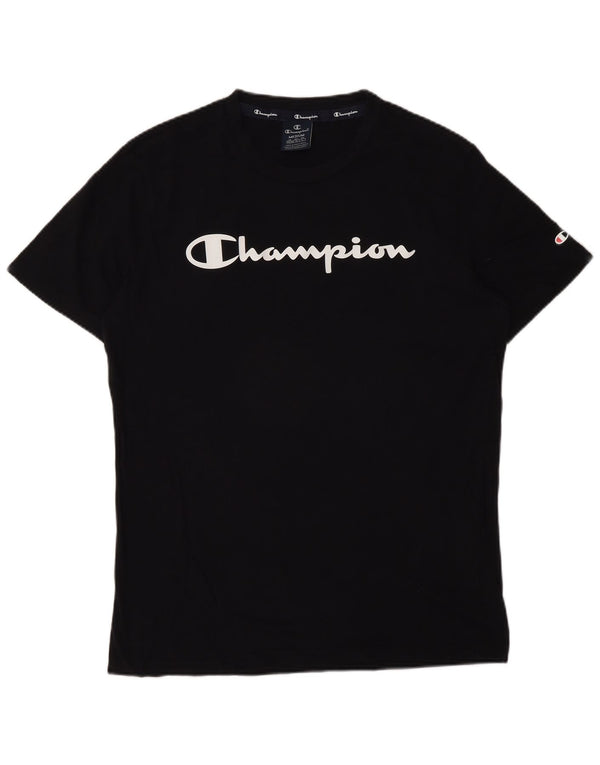 Champion T-Shirt Graphique Homme Noir Moyen Coton